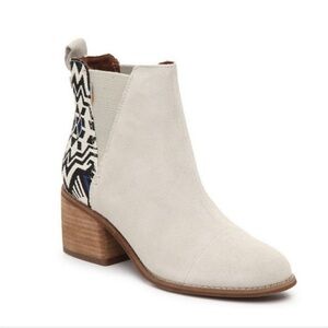 TOMS Esme Tribal Aztec Boho Southwestern Suede Bootie